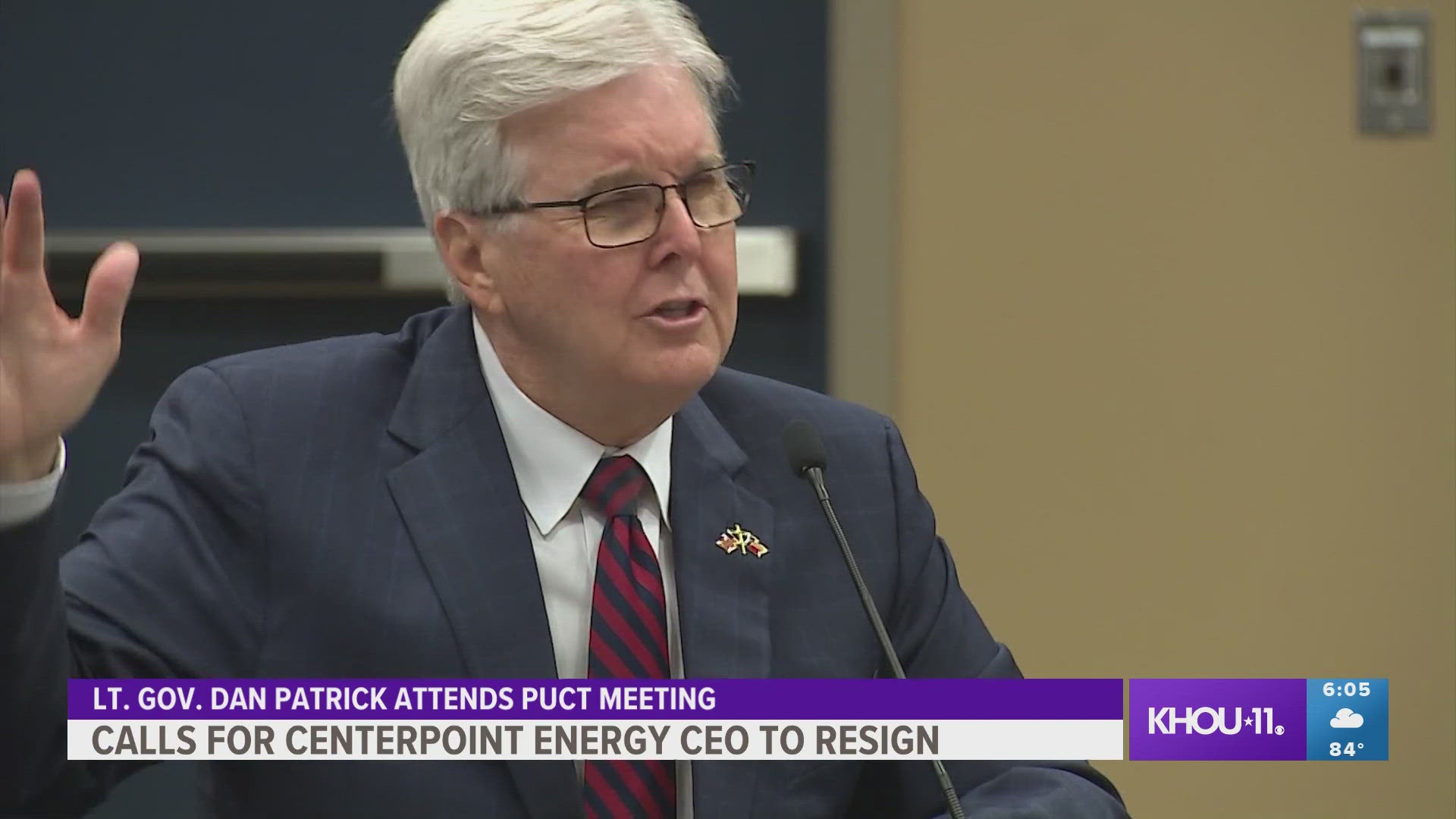 Patrick said he has heard from businesses who are reluctant to move to Houston due to worries over how long it could take to get power back after major storms.