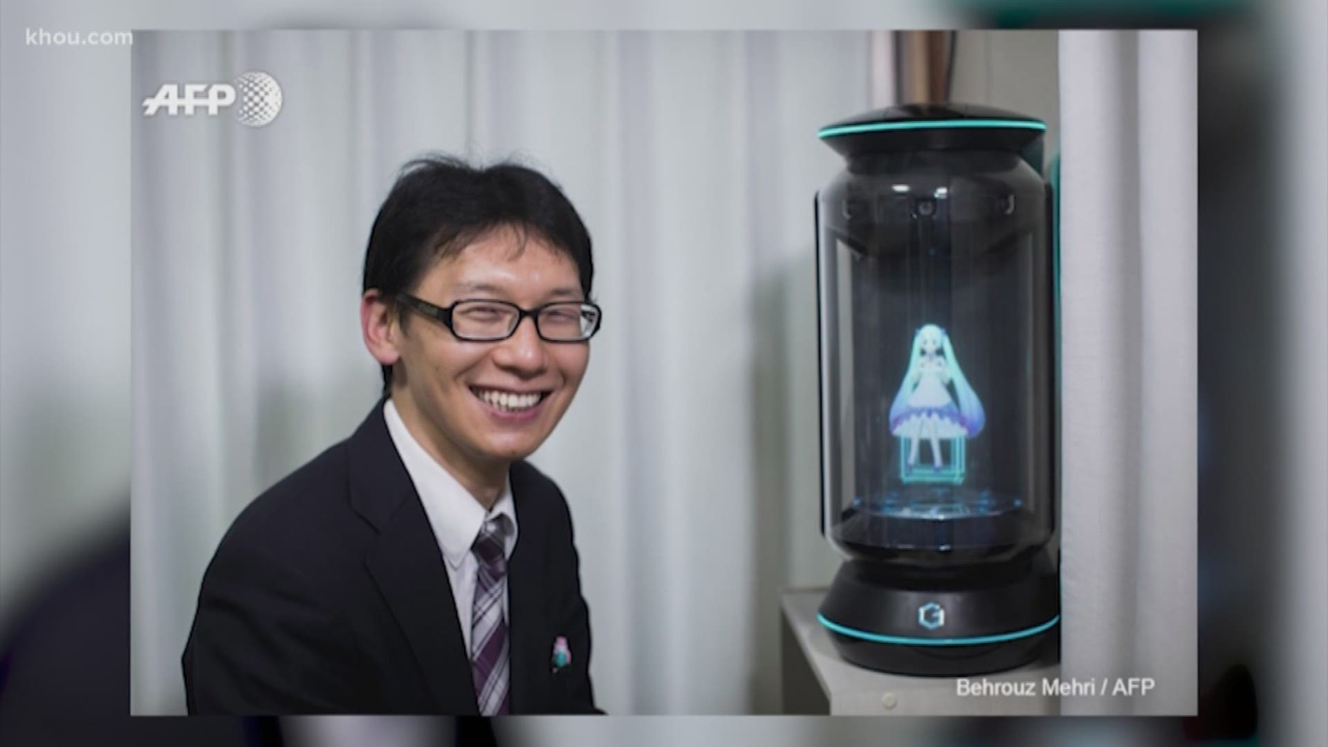 A Japanese man has married a hologram, a virtual reality singer named Hatsune Miku.