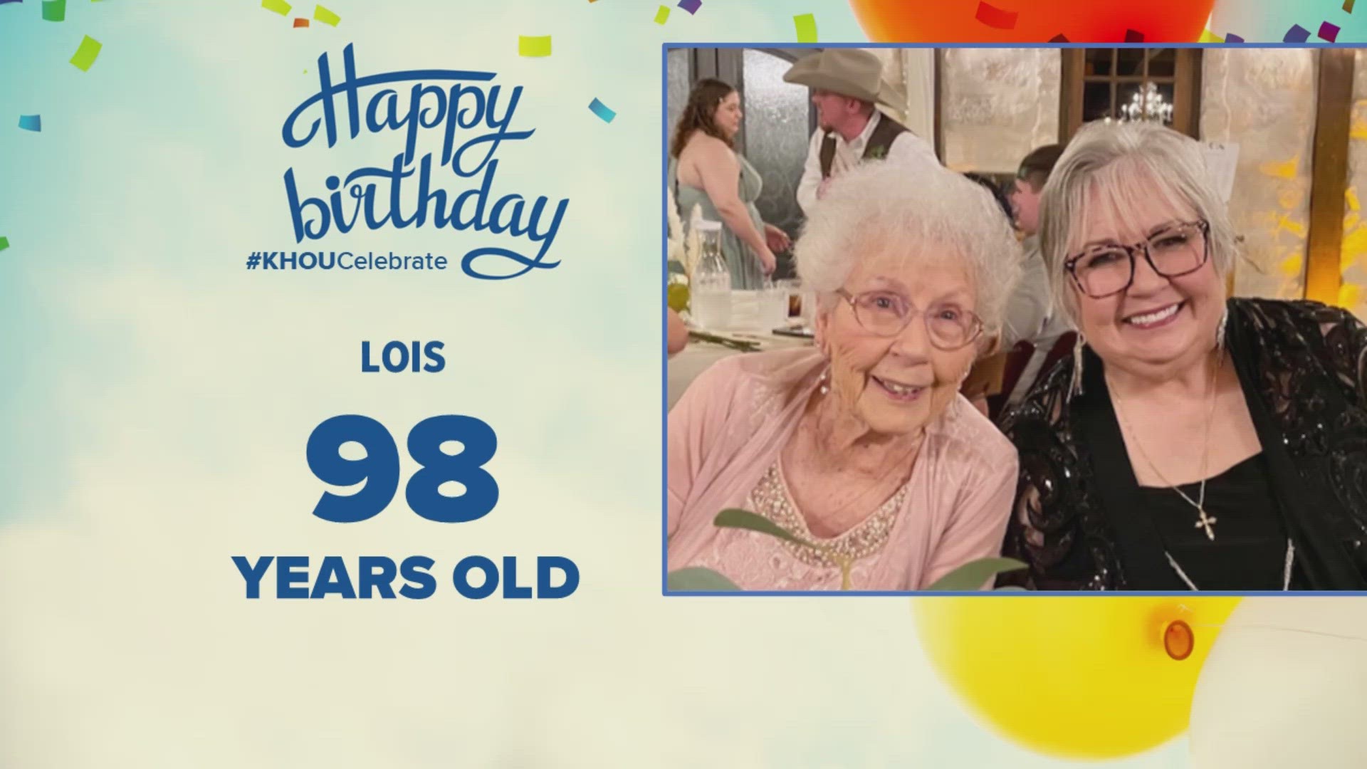 We want to celebrate with you! Text a photo and info about someone celebrating an anniversary or birthday to 713-526-1111.
