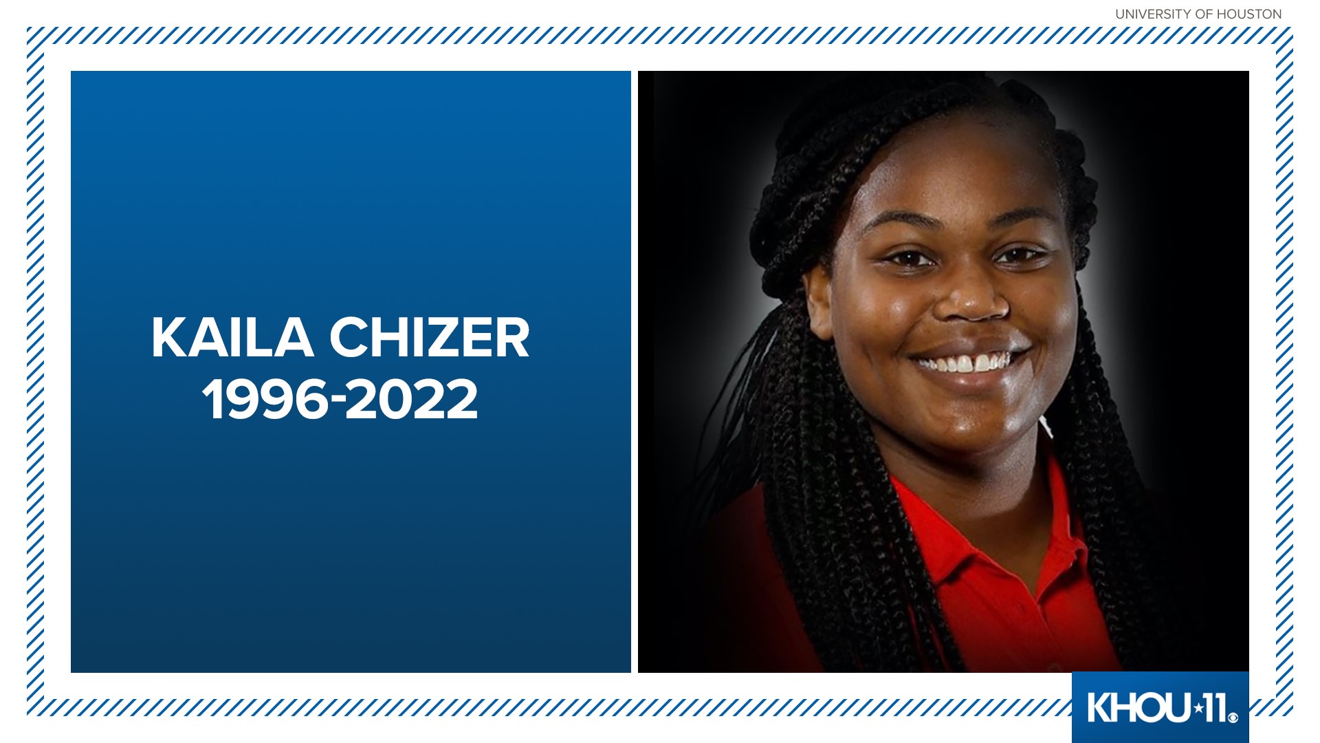 UH said 26-year-old Kaila Chizer's passing was unexpected. Funeral arrangements have not been announced.