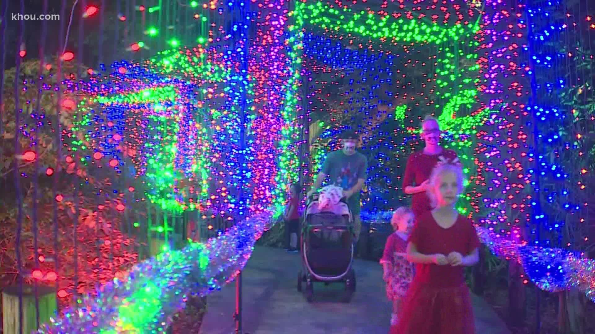 The Houston Zoo is holding its annual Zoo Lights and there are a few changes. Visitors must wear masks and buy tickets in advance.