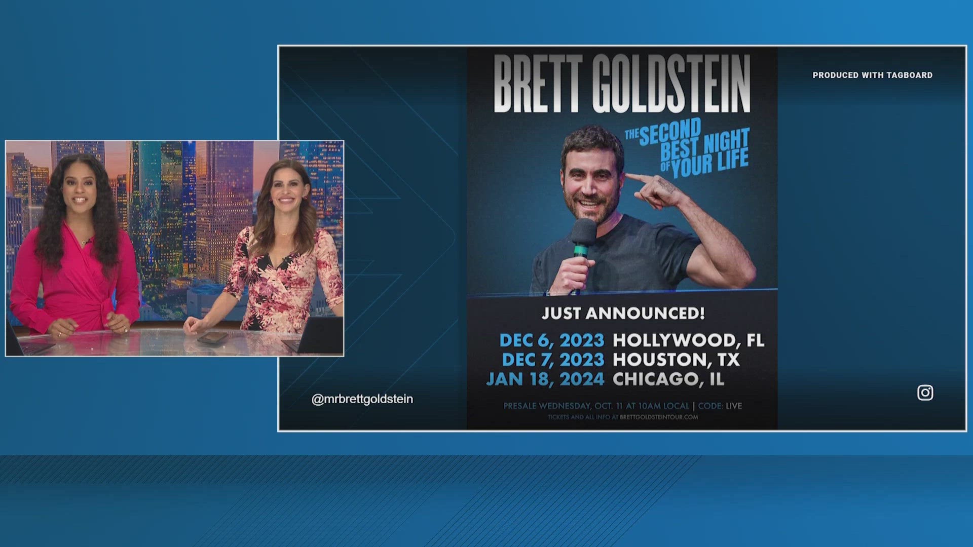 Brett Goldstein, known for his role as Roy Kent in the “Ted Lasso” series on Apple TV+ will be bringing his comedy tour to Houston.