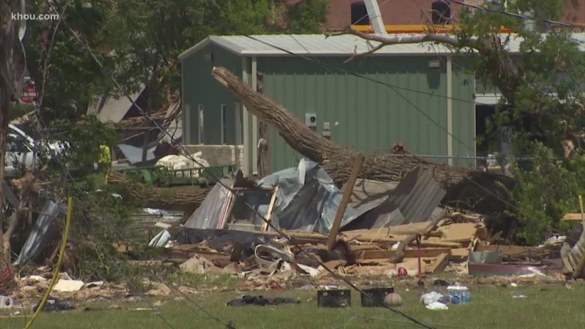 A father and five of his children were thrown from their home as a tornado moved through the small town of Franklin on Saturday.