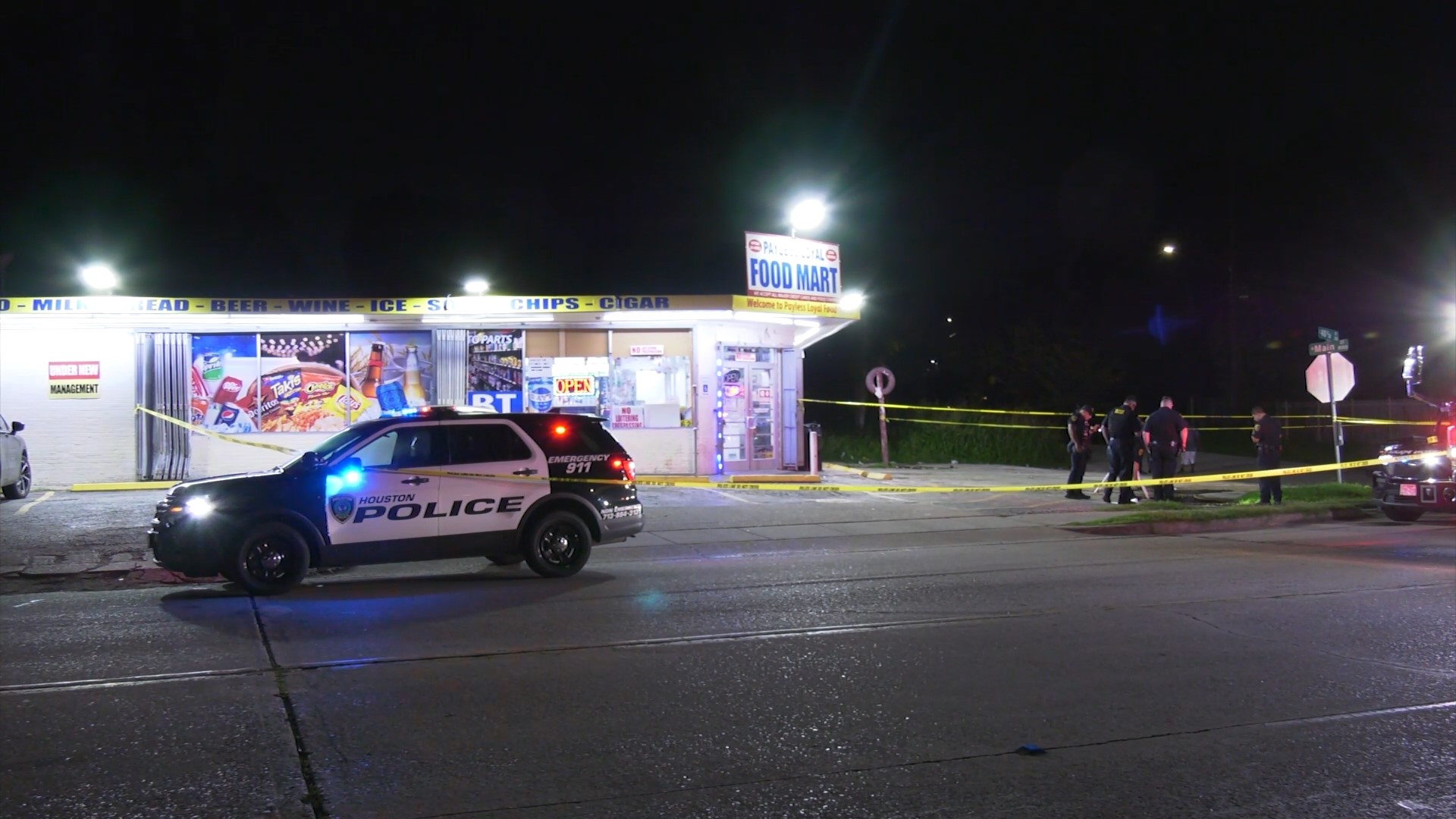Police said the two men got into an altercation outside before the gunman opened fire and left the scene riding a bike.