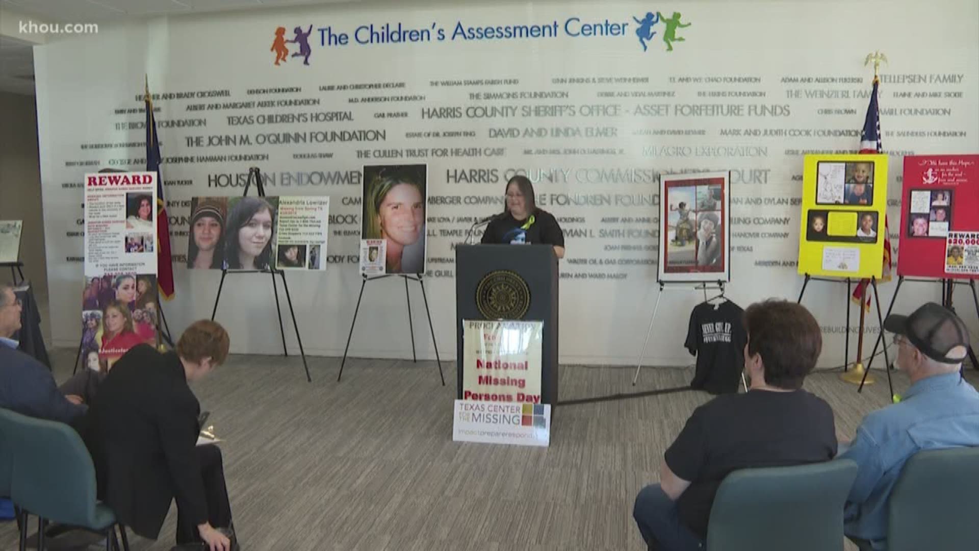 Families from throughout Texas met in Houston to share stories of their loved ones who disappeared for National Missing Persons Day.