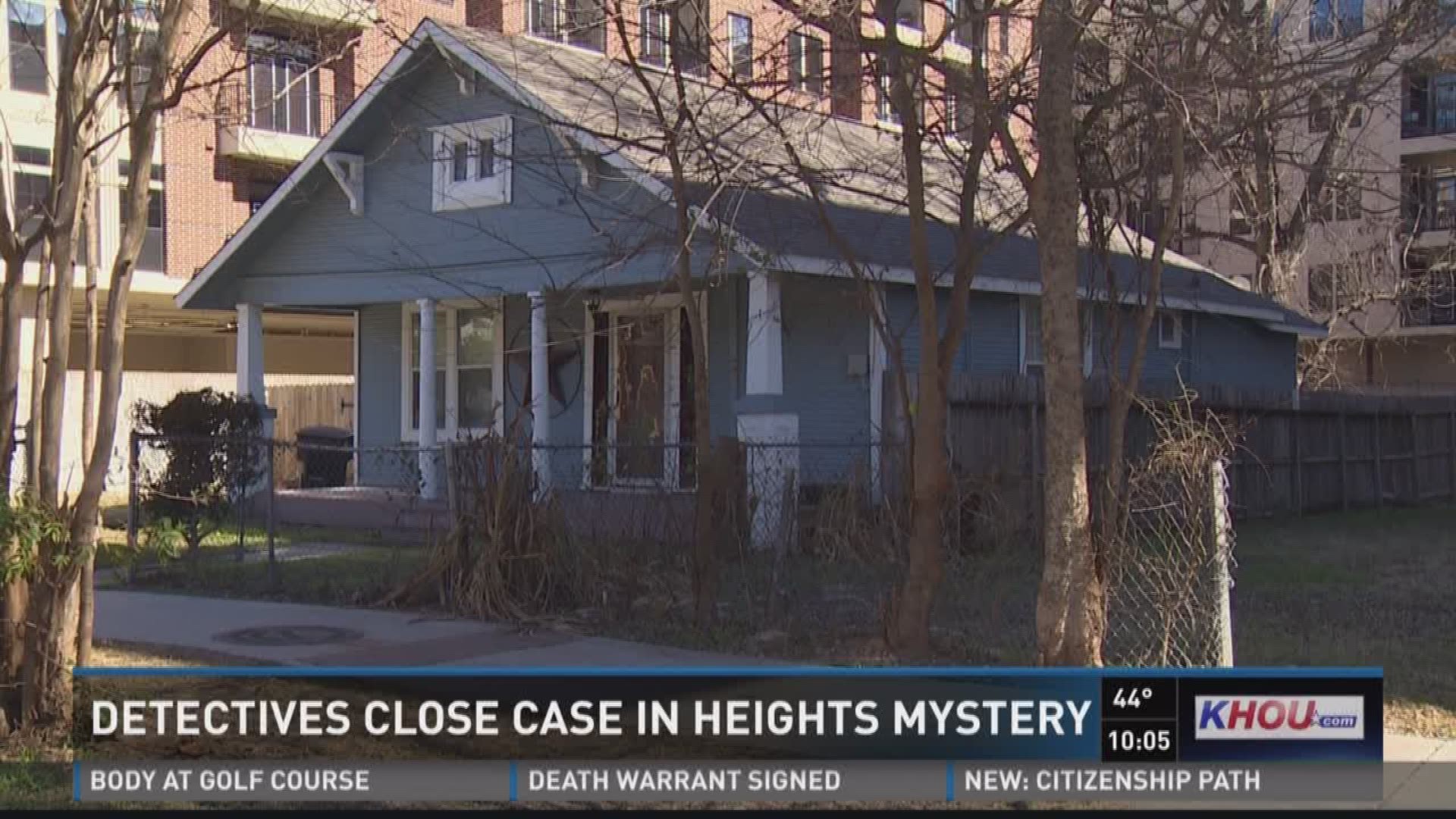 Police have now closed a case they opened last March that began with a disturbing discovery by a Houston Heights renter who found human remains inside the walls of his home.