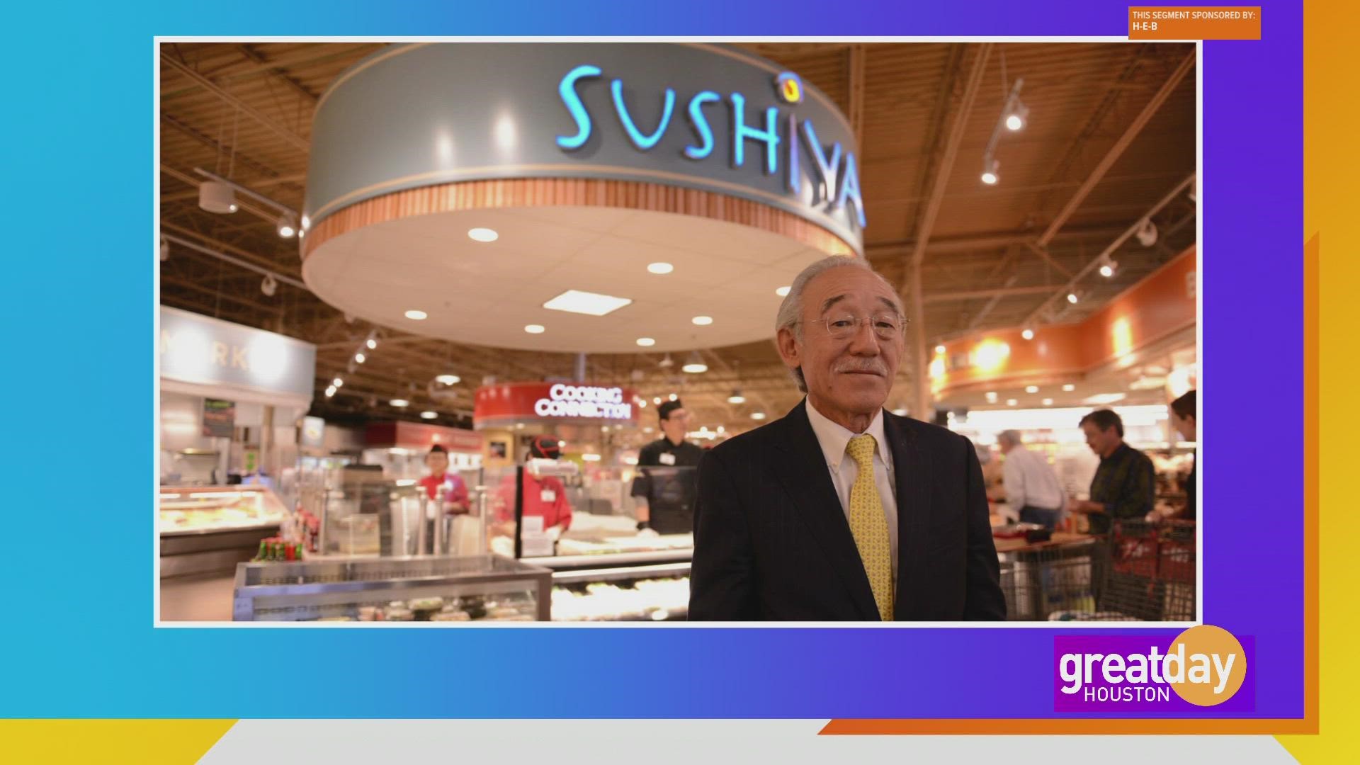 Great Day Houston meets the man who started the sushi bar, Sushiya at H-E-B and how H-E-B is "Being The Change"