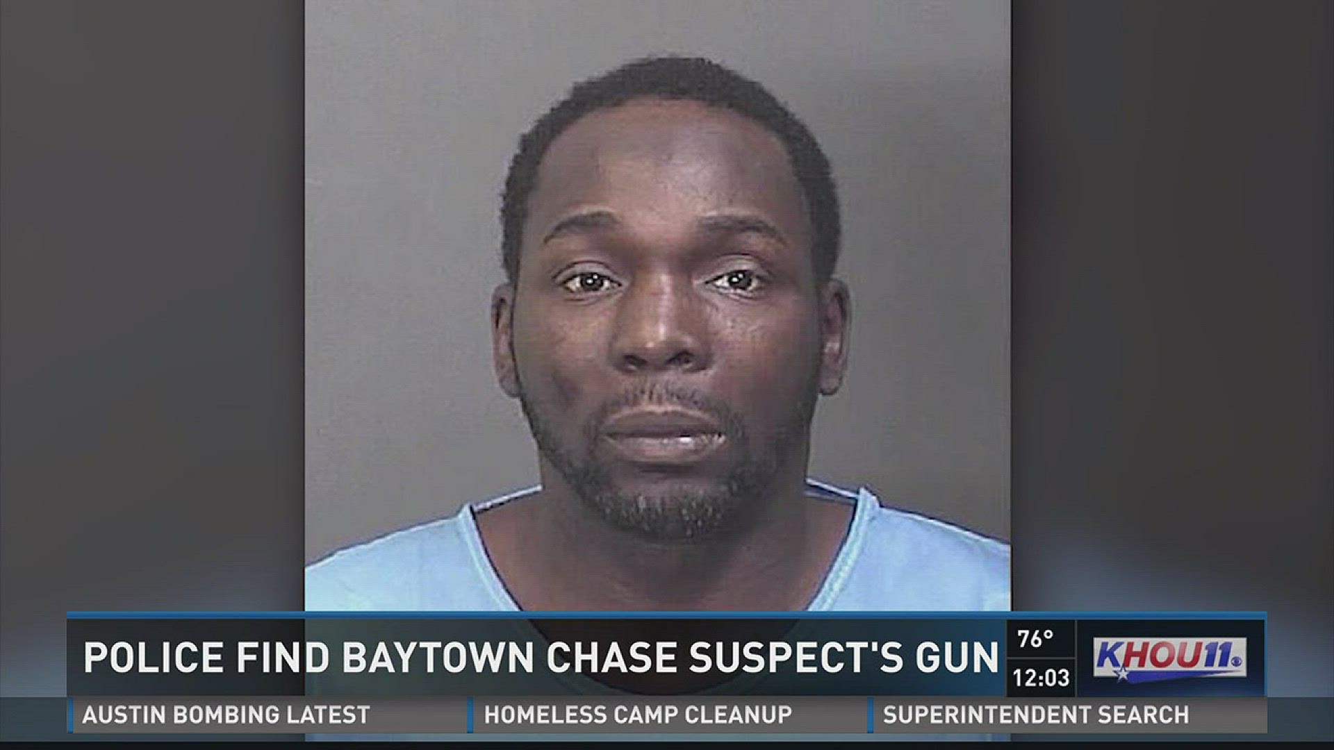 Police says they found the gun linked to a man who led authorities on a chase through Houston Thursday morning.