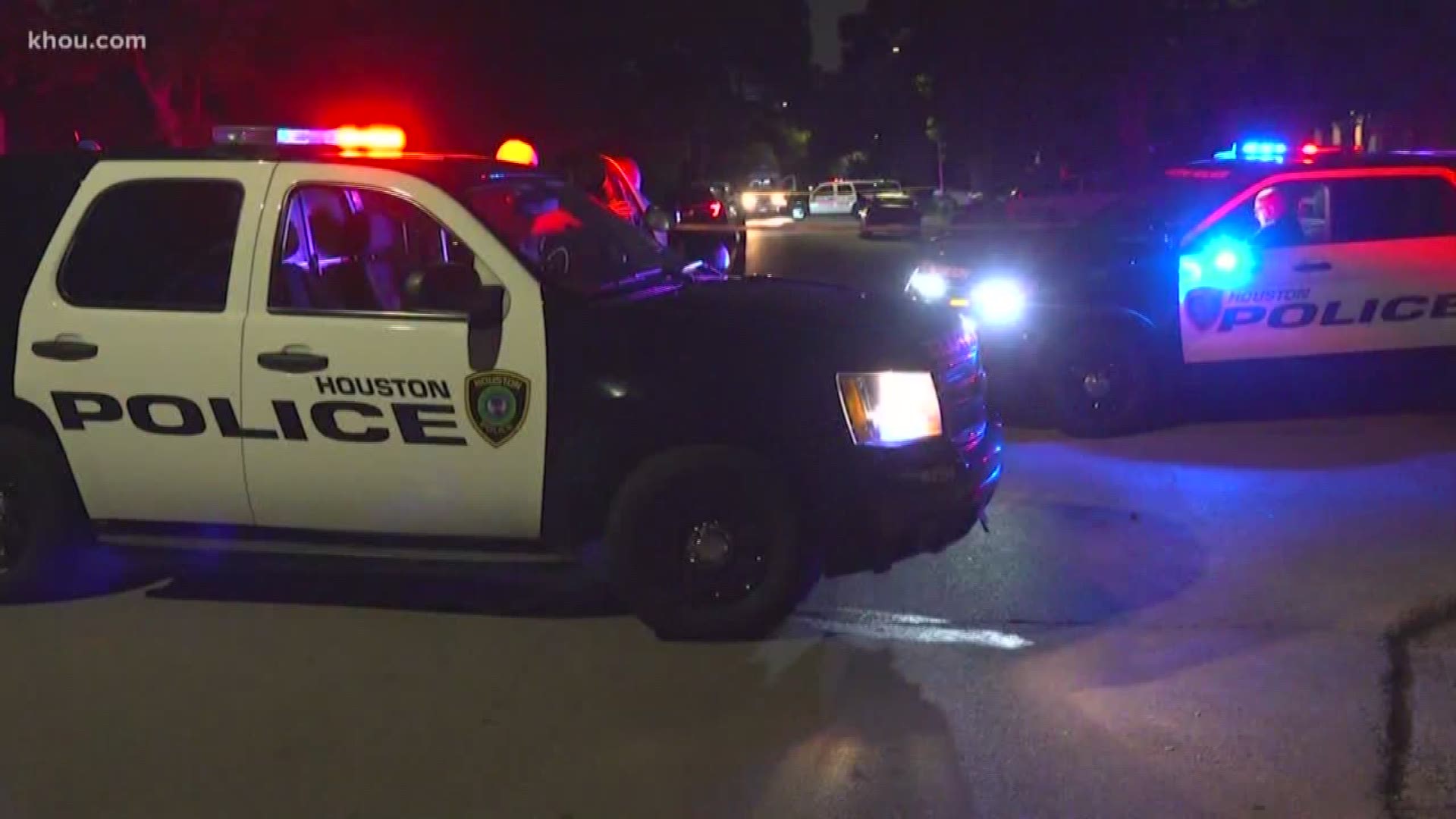 Two men were found shot to death on a front porch in southwest Houston overnight.