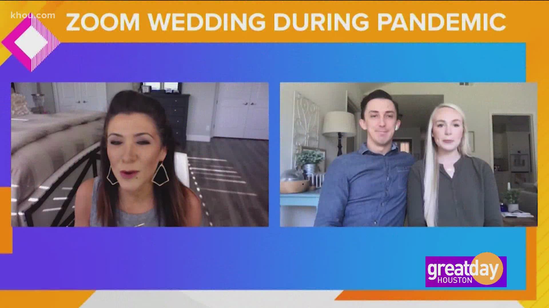 Doug and Jami Adams have a quarantine wedding over zoom