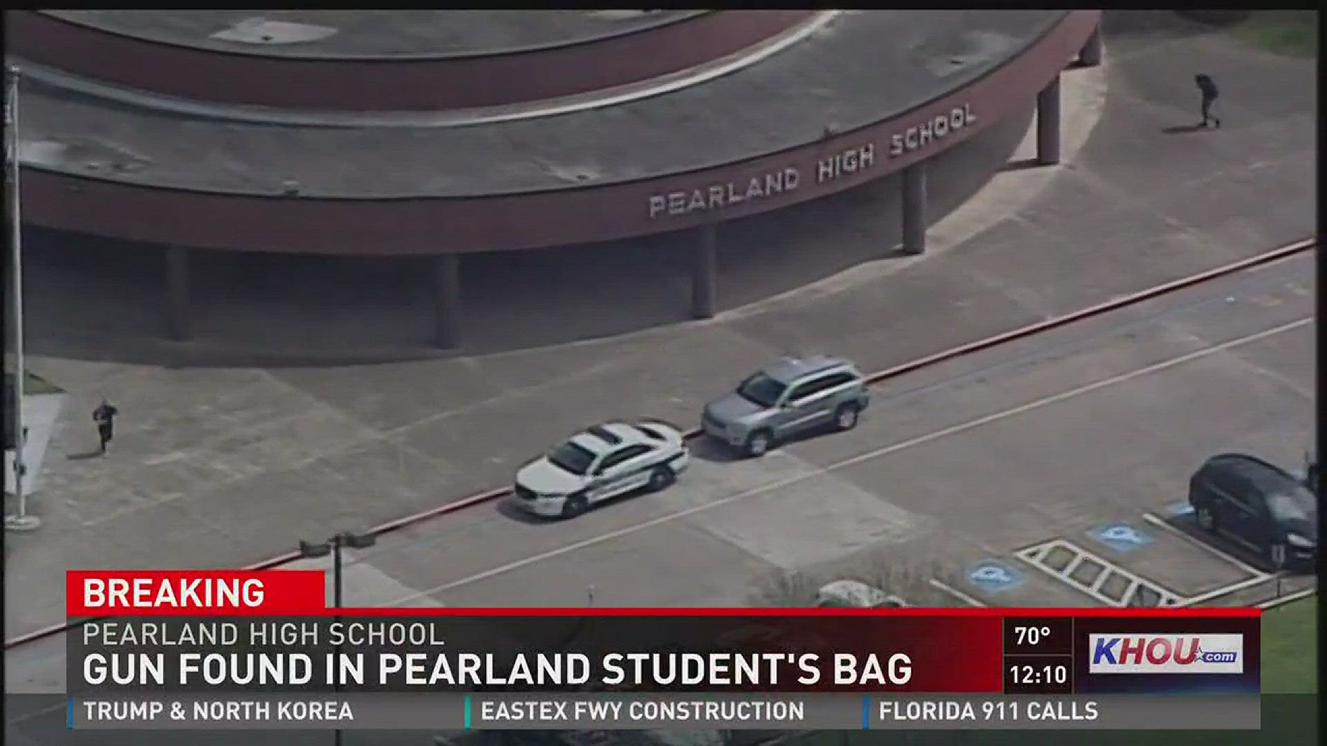 Police found a gun in student's bag at Pearland High School Friday morning, according to Pearland ISD.