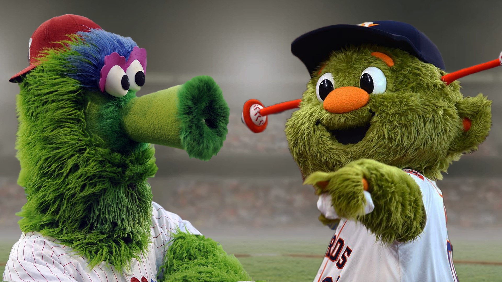 Orbit versus Phillie Phanatic, they are two of the best-known mascots in baseball.