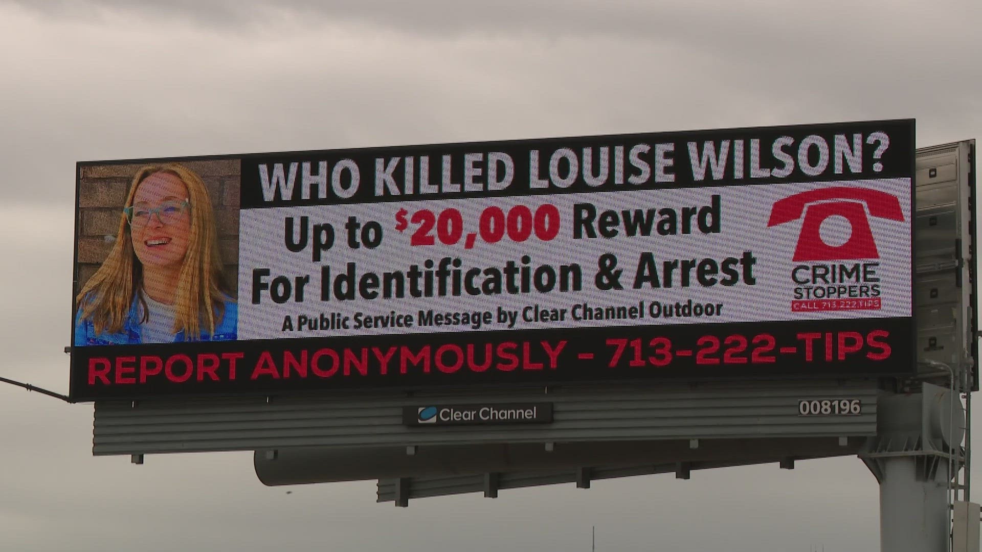 Louise Wilson, 17, was shot in the heart around 1 a.m. on  Sunday, Dec. 10, on the Pierce Elevated portion of I-45. Her killer is still out there.