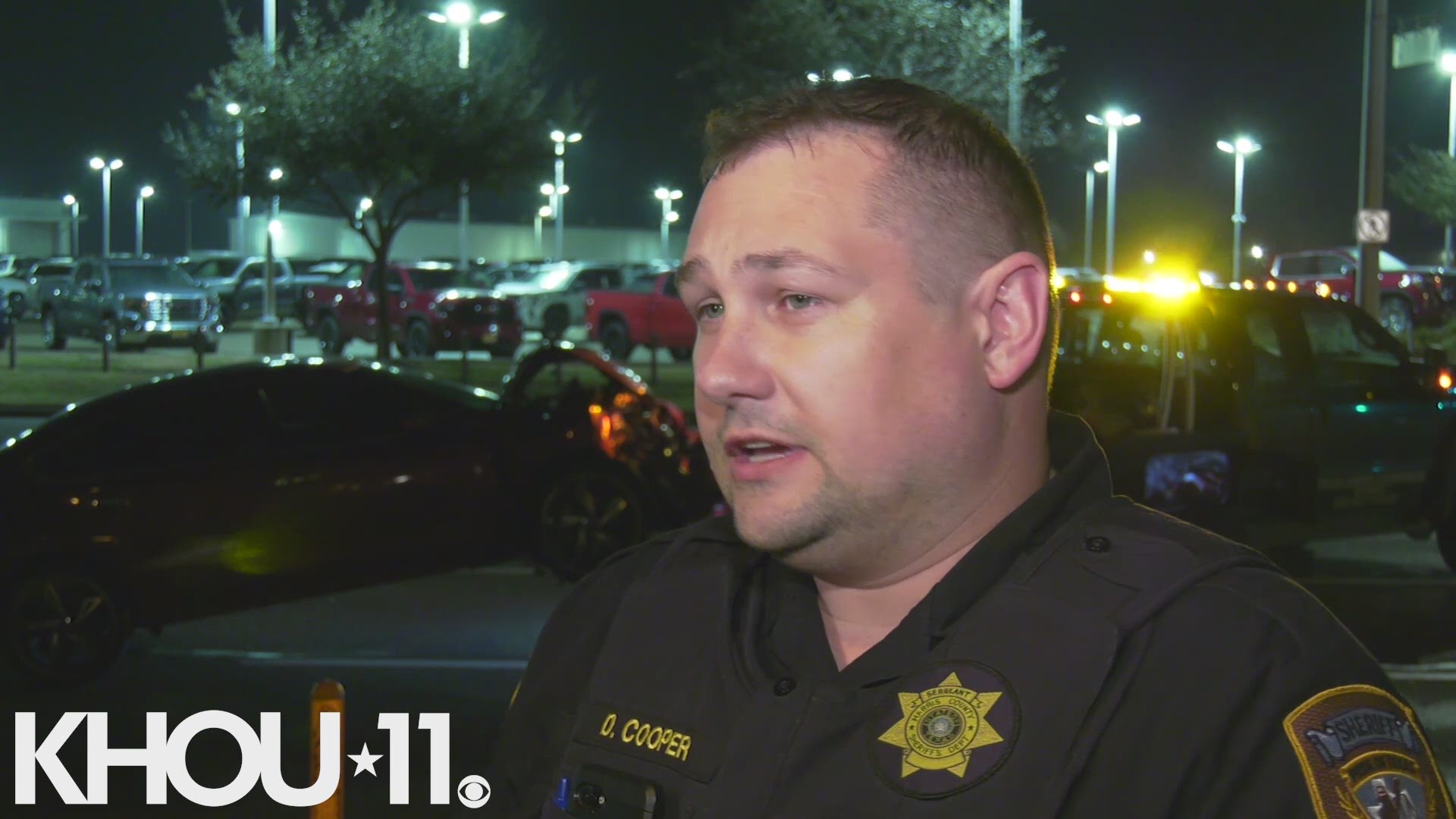 A Harris County Sheriff's Office deputy was injured in a crash involving a suspected intoxicated driver, according to investigators.