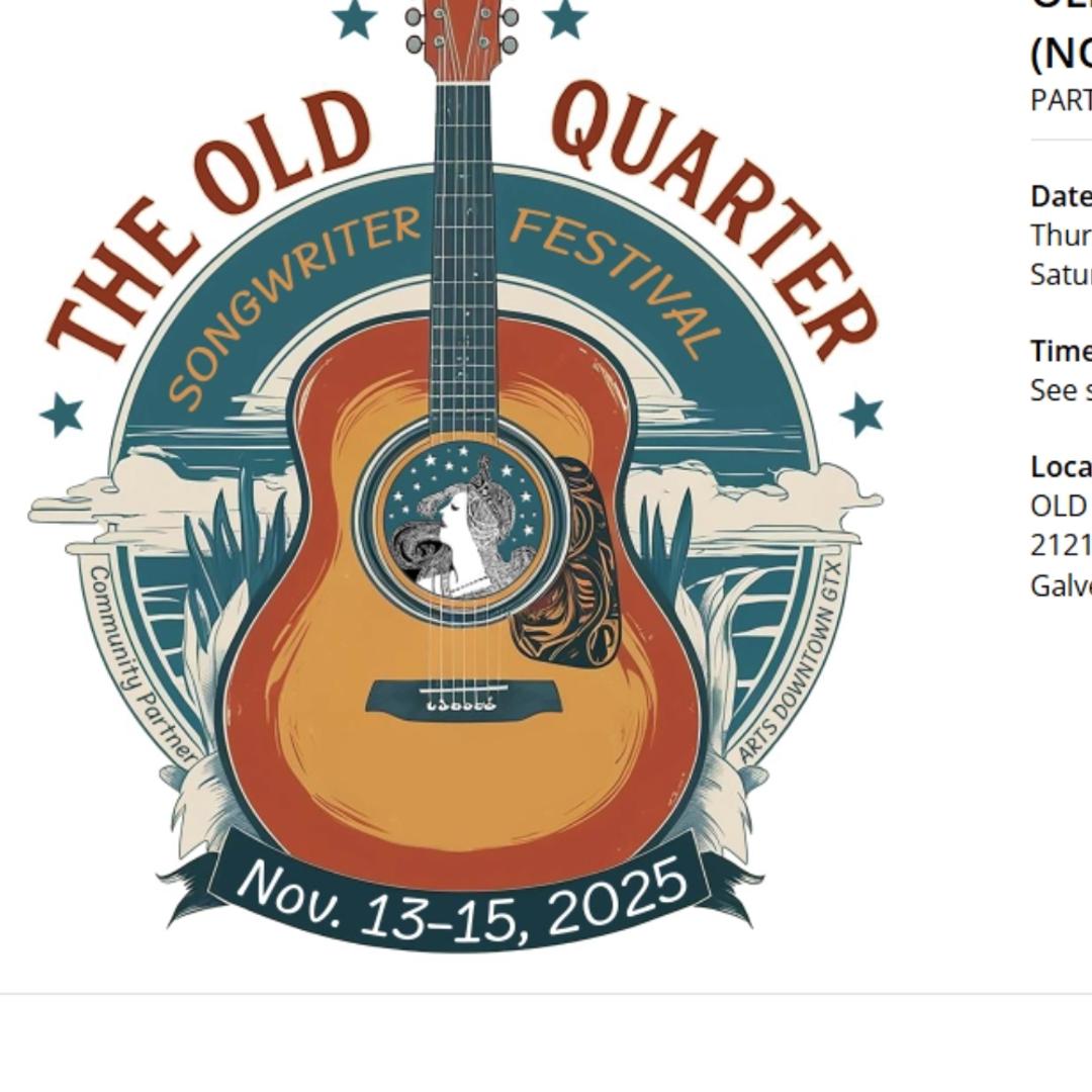 Singer Songwriter Festivals Reference: Old Quarter Singer Songwriter Festival Coming To Galveston