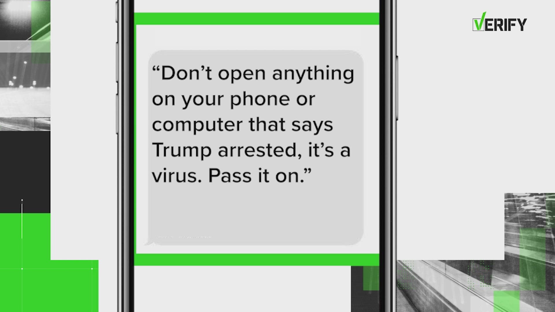 There’s a text message going around warning people not to click on a certain phrase because it could put a virus on your phone. The VERIFY team looked into it.