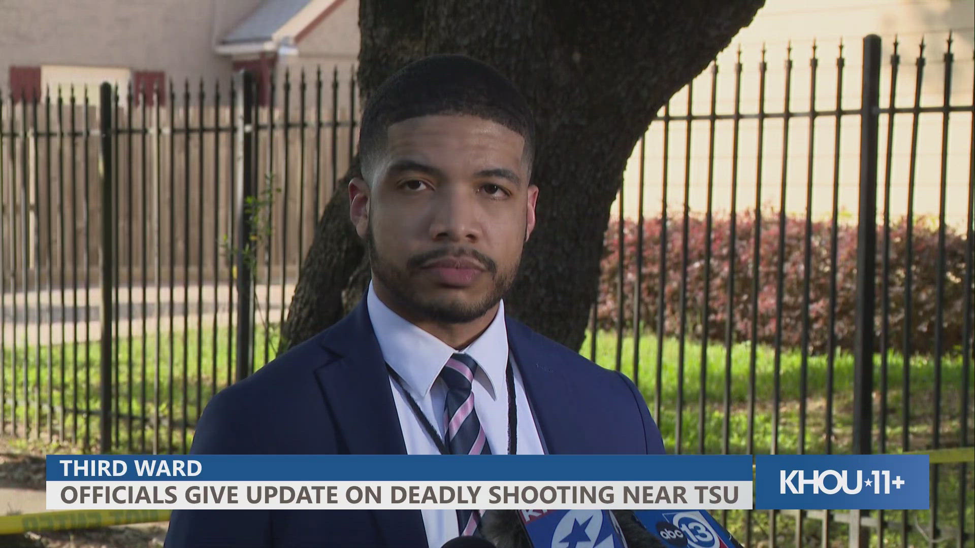 It happened around 2:30 p.m. on Rosewood Street and Ennis Street near Texas Southern University. Police said a man was found shot to death inside a vehicle.