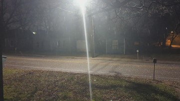 Hail coming down in Huntsville, Texas (1/7/23)