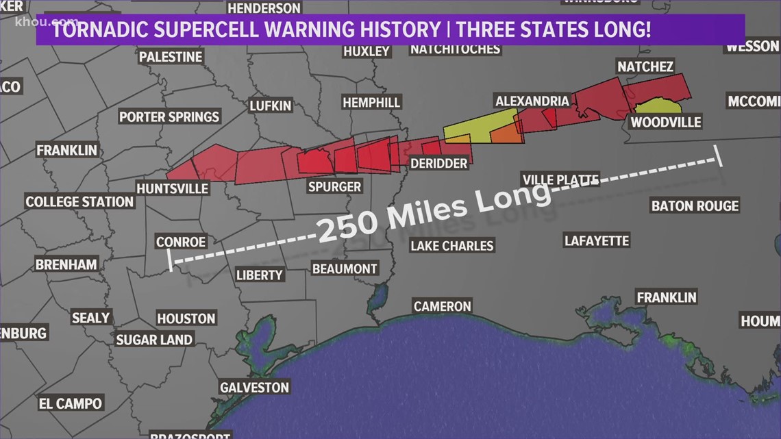 Severe storms move east of Texas