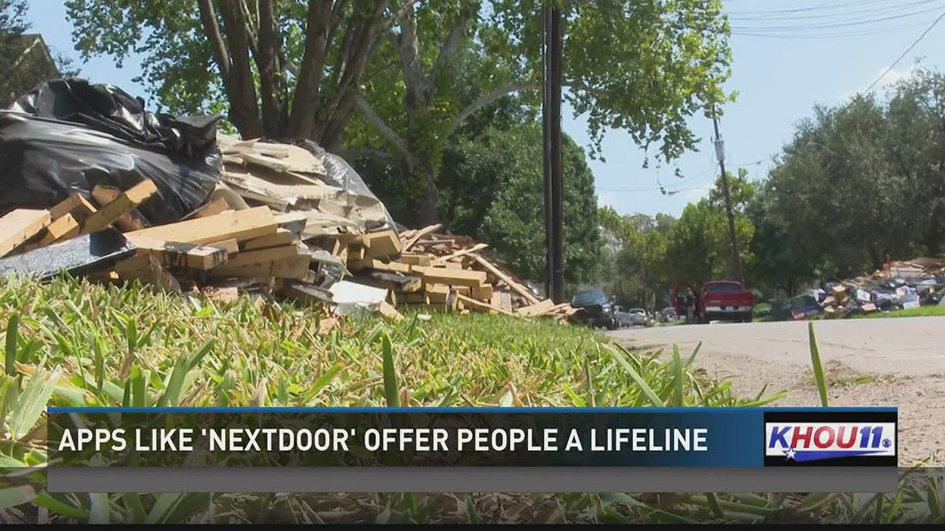 Apps like Nextdoor helped bring people together during Hurricane Harvey.