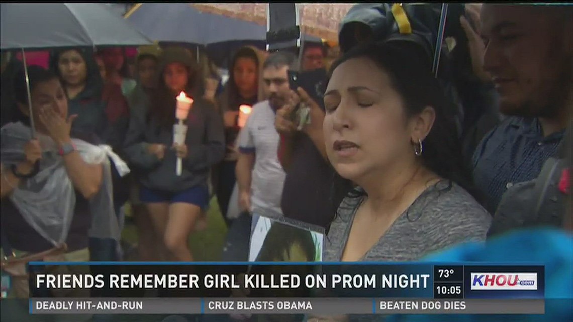 Family, friends gather at vigil for teen killed on prom night | khou.com