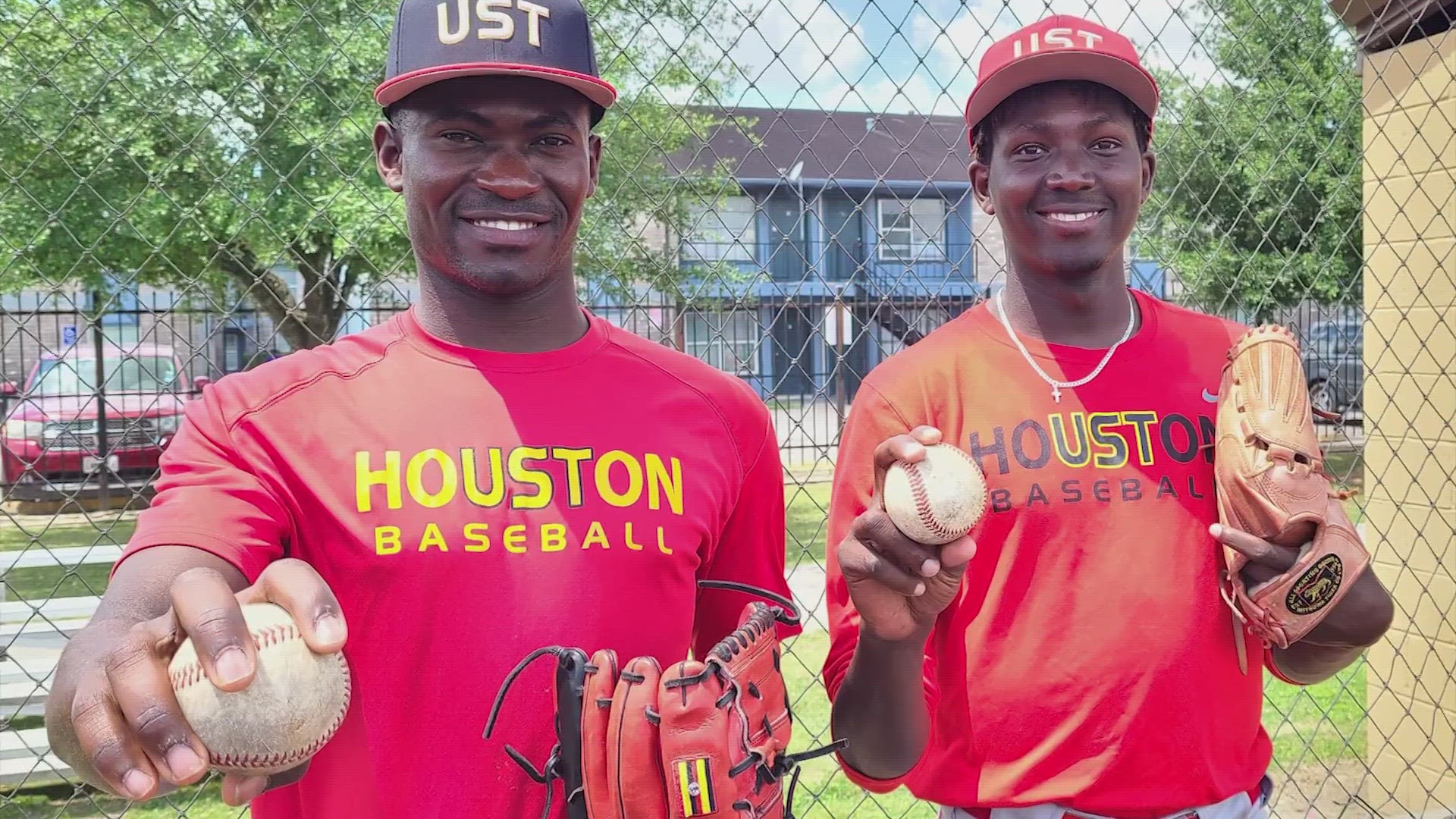 Teammates Isaac Odongo and Nick Alumai are believed to be the only Ugandans playing college baseball in the U.S.