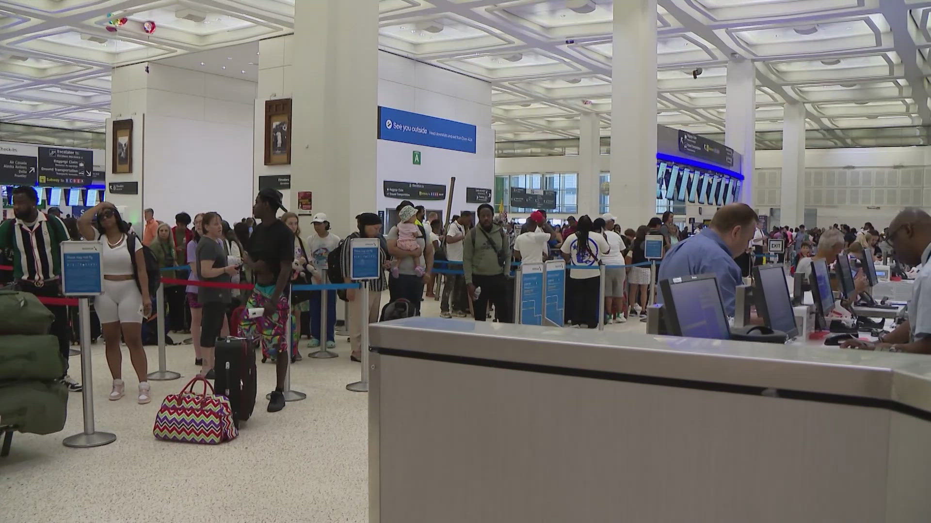 Nearly 2 million people are set to go through Bush and Hobby Airports for a July 4 travel surge that will shatter previous records for holiday traffic.