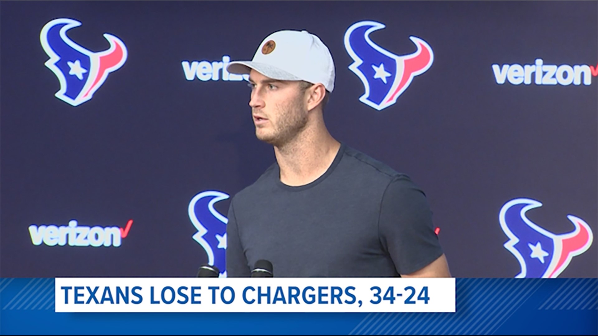 KHOU 11 sports reporters Daniel Gotera and Matt Musil break down Houston's loss to the Los Angeles Chargers.