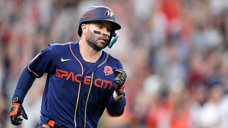 Astros' star Jose Altuve out of the lineup due to oblique injury, team says