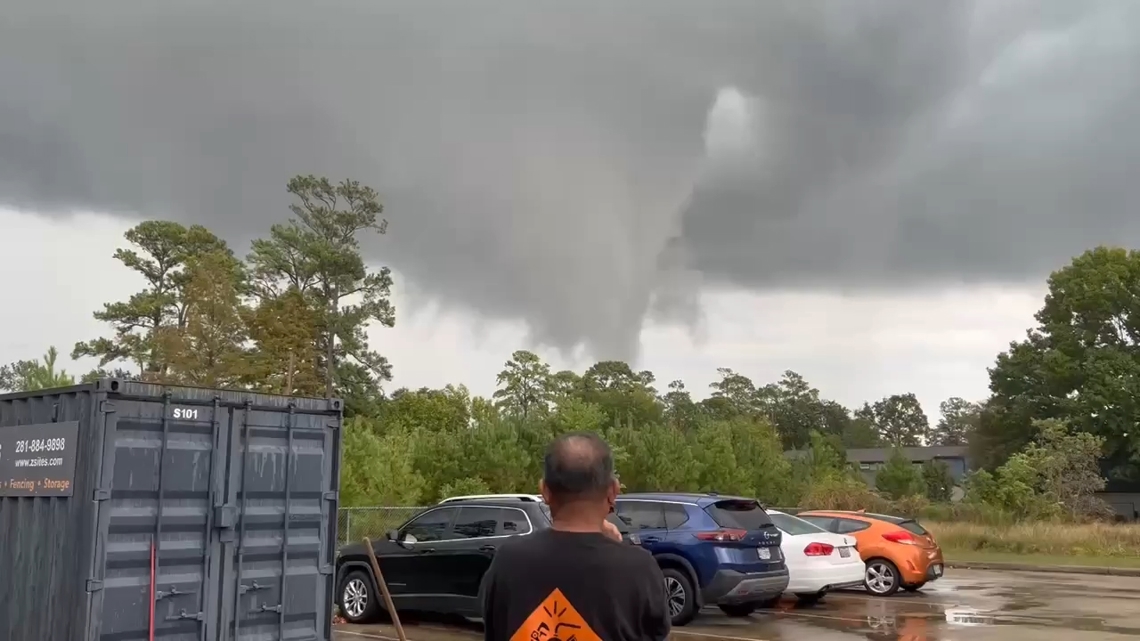 Did you see this? Viewer videos capture possible funnel cloud in the Houston area