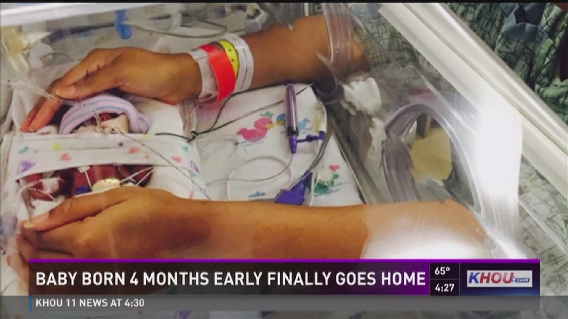 A baby born nearly four months early is going home from Woman's Hospital of Texas. Doctor's didn't think Harper would survive and if she did, she'd need without multiple surgeries. She beat those odds and is thriving today.