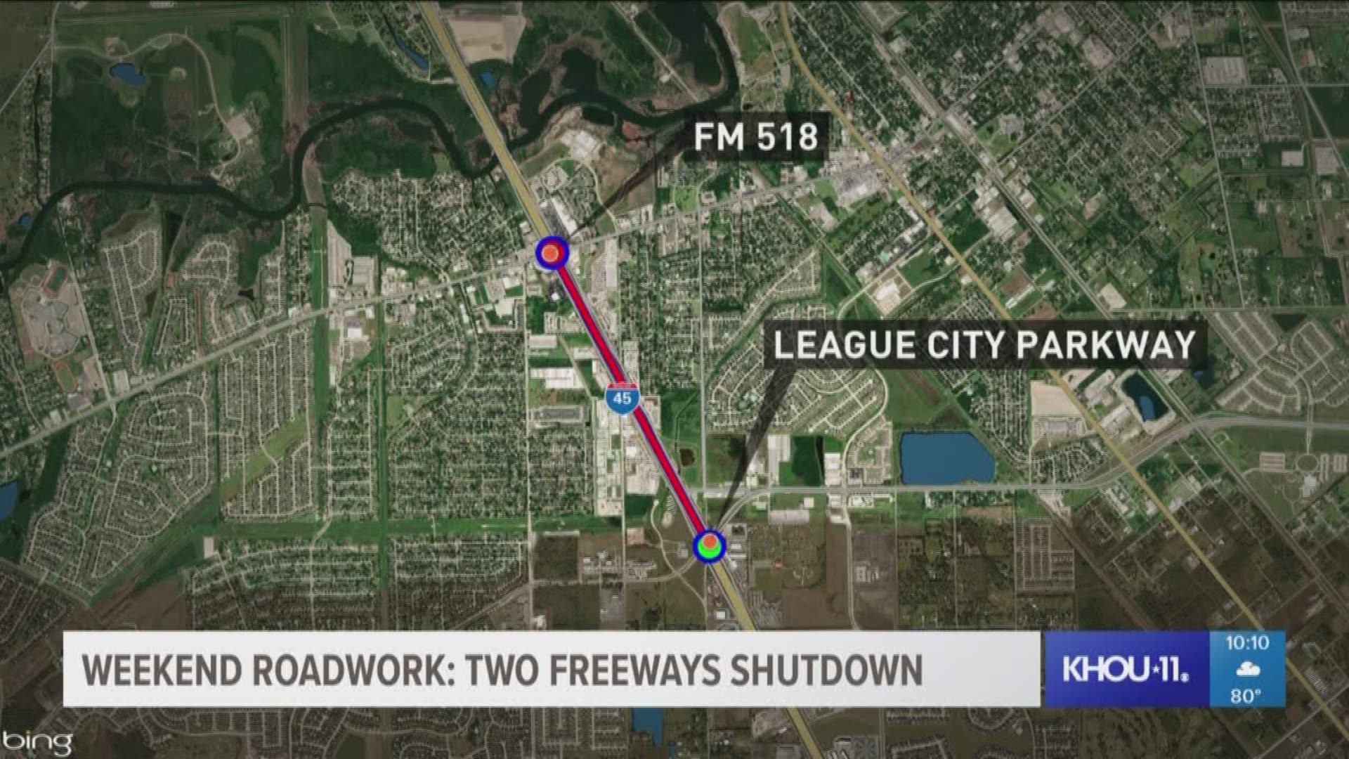 There are two major freeways shutting down for construction this weekend.