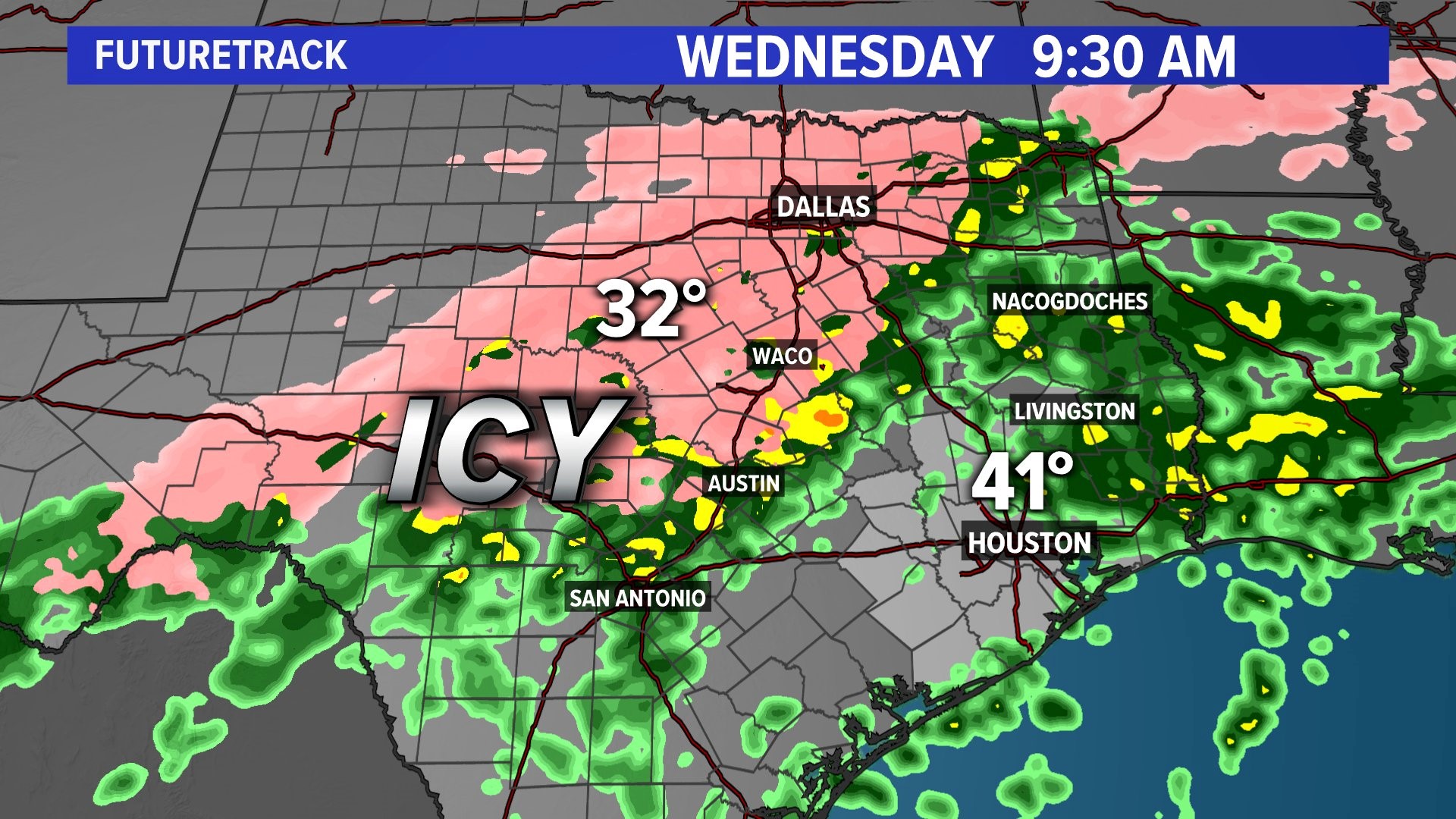 Texas winter storm Ice event unfolding across Central, North Texas