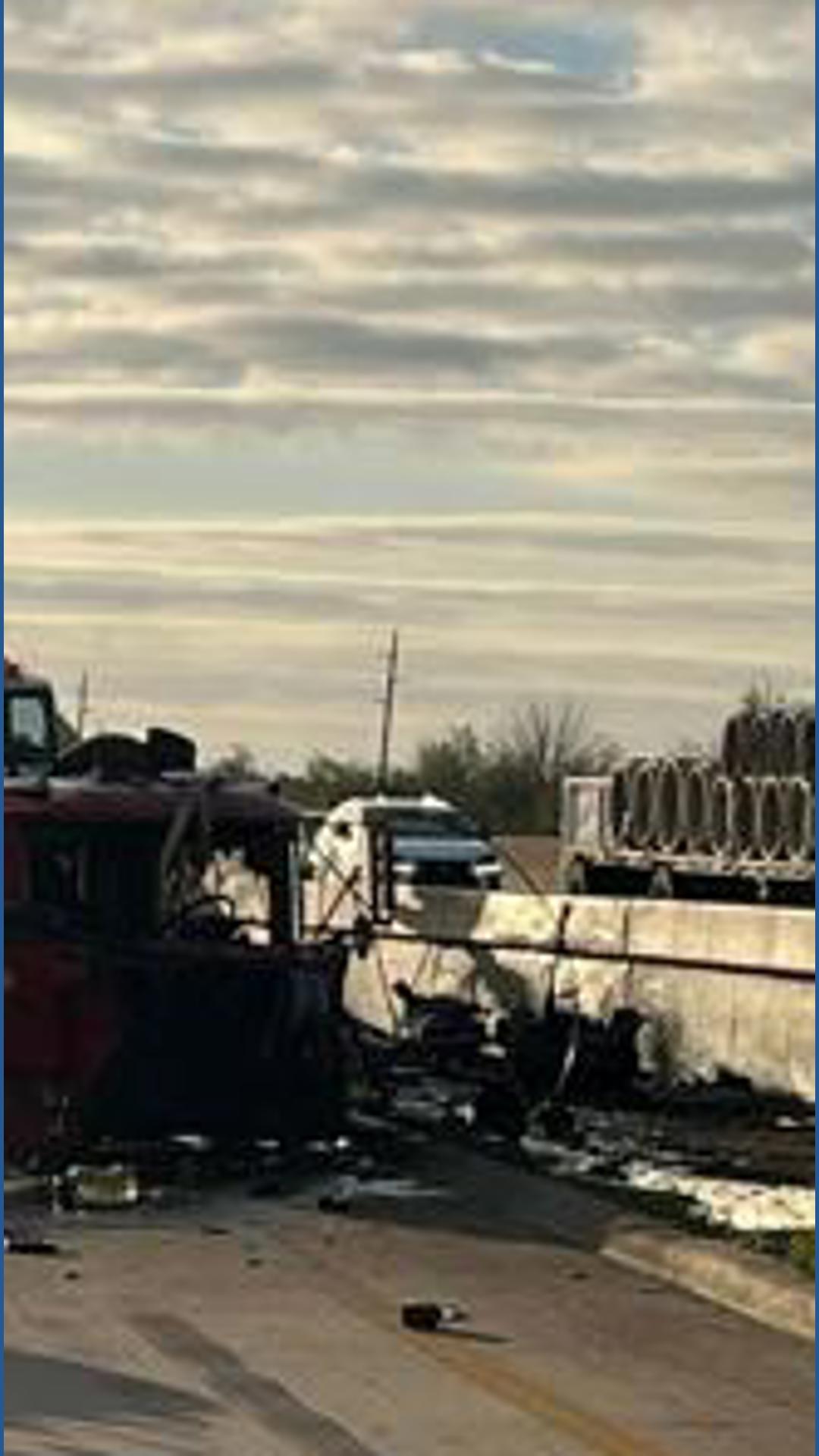 Driver escapes with minor injuries after concrete truck crash on ...