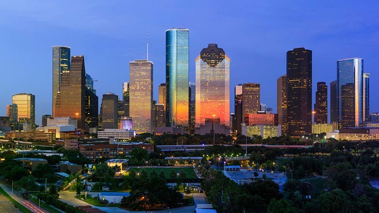 Downtown Houston Texas Skyline Stock Photo - Download Image Now