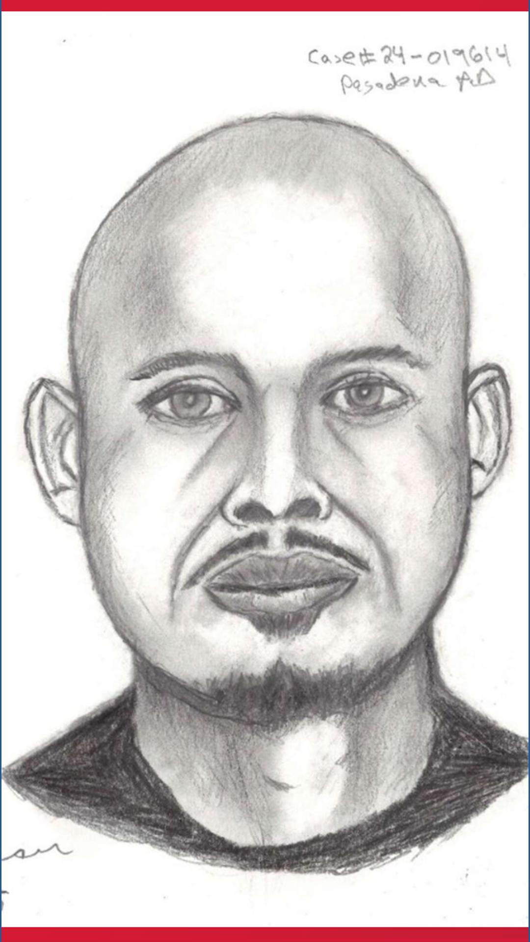 Pasadena police release sketch of person of interest in sexual assault ...