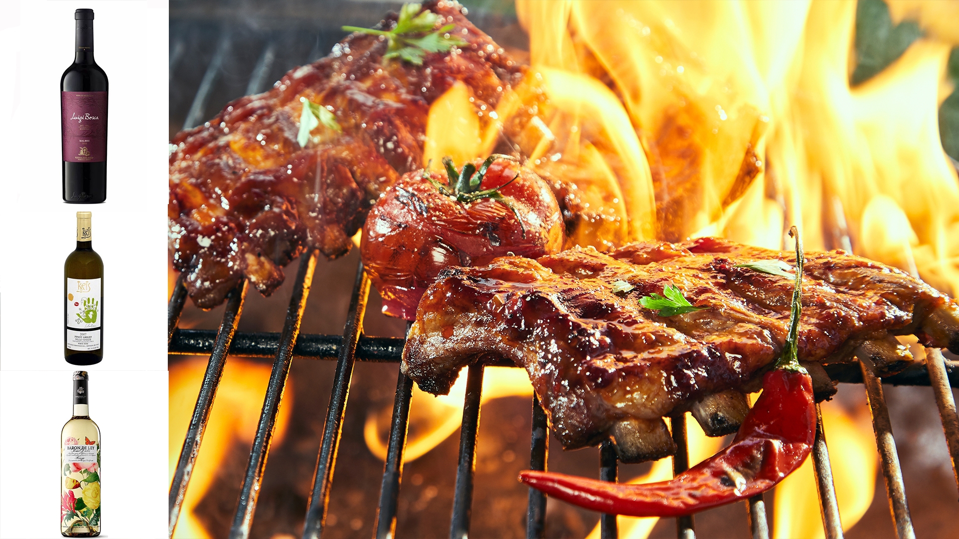 Sommelier Yannick Benjamin offers suggestions on pairing red, white and semi-sweet wines with your favorite grilled foods