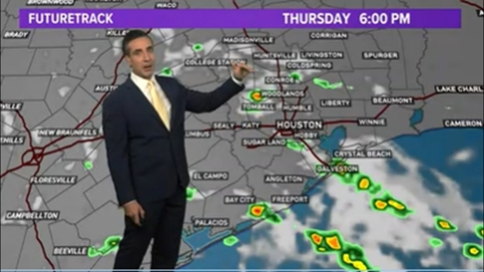 Houston Forecast Isolated Storms Possible Near Coastal Counties Thursday Afternoon Khou Com