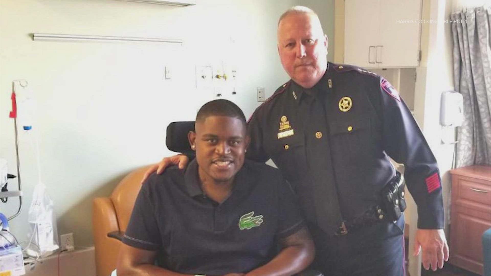 More than eight months after being shot during an ambush at a north Houston bar, Deputy Darryl Garrett was released from the hospital.