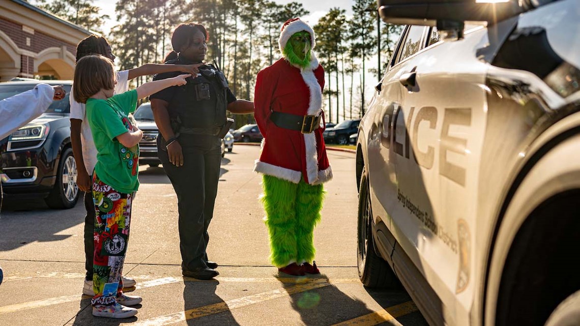 Photos: Grinch arrested near Houston by Spring ISD police | khou.com
