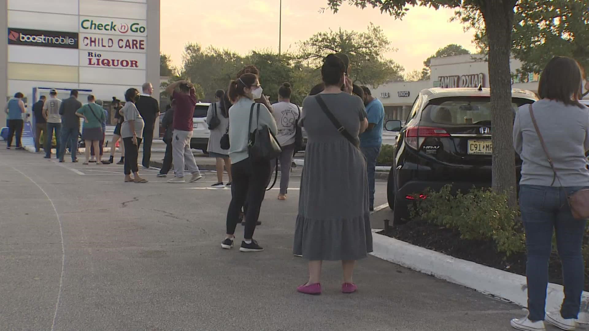 More than a dozen people were told walk-ins wouldn’t be tested for COVID Monday at the Maplewood Shopping Center Curative Inc testing site.