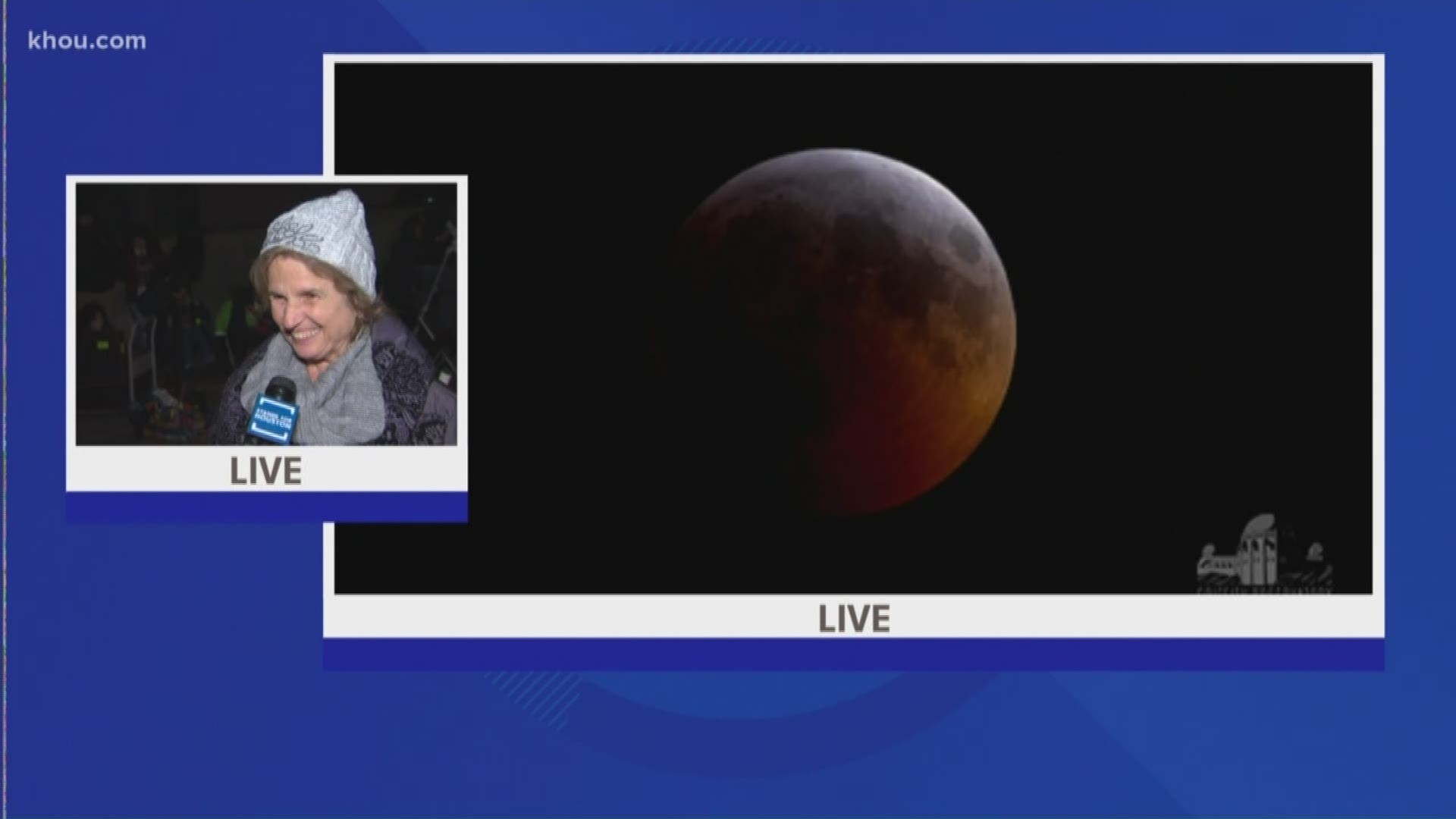 KHOU 11 Reporter Stephanie Whitfield gets an astronomer's take on the rare Super Blood Wolf Moon.
