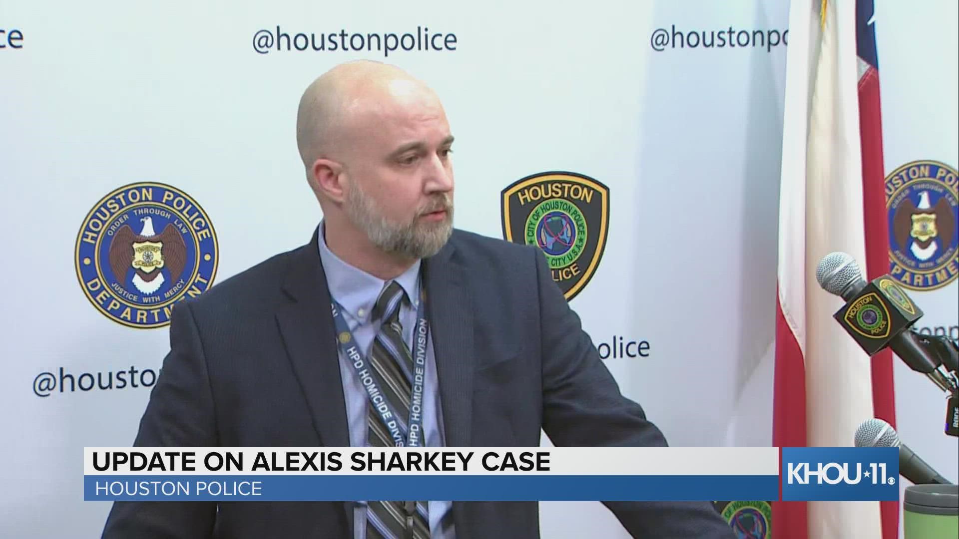 Houston police said Tom Sharkey shot himself after U.S. Marshals attempted to arrest him for his wife's murder nearly a year after her death.