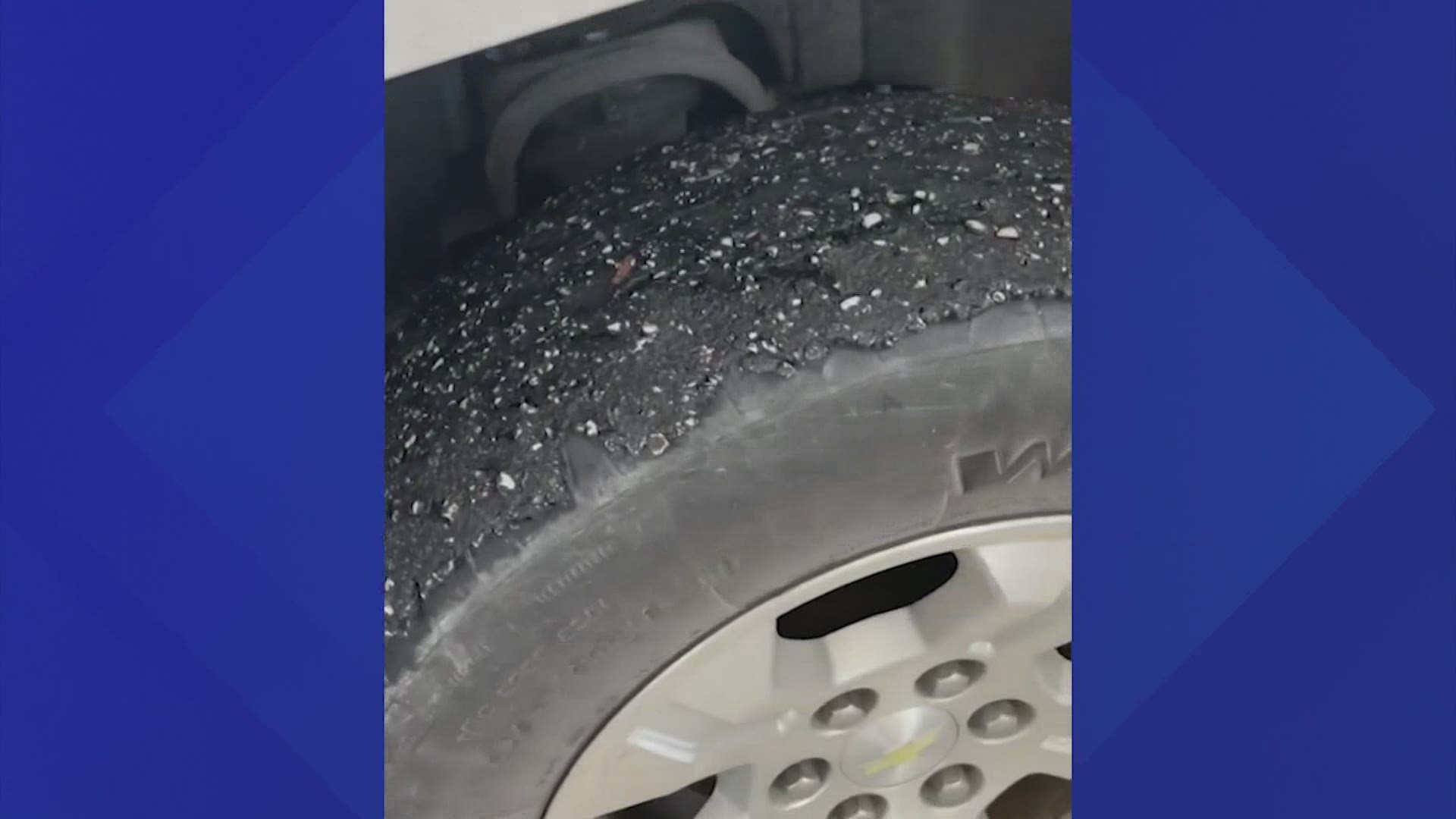 The Brazoria County Sheriff's Office told drivers whose vehicles were damaged to document the damage, call them to get an incident number and then contact TxDOT
