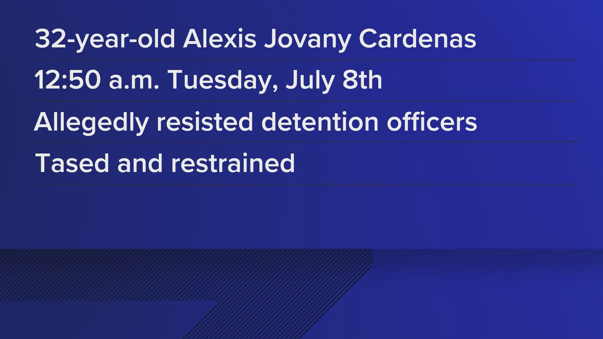According to the sheriff's office, one of the officers used their Taser on the man, but it was not effective.