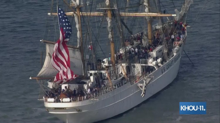 Coast Guard Cutter Eagle arrives in Galveston | More on free tours