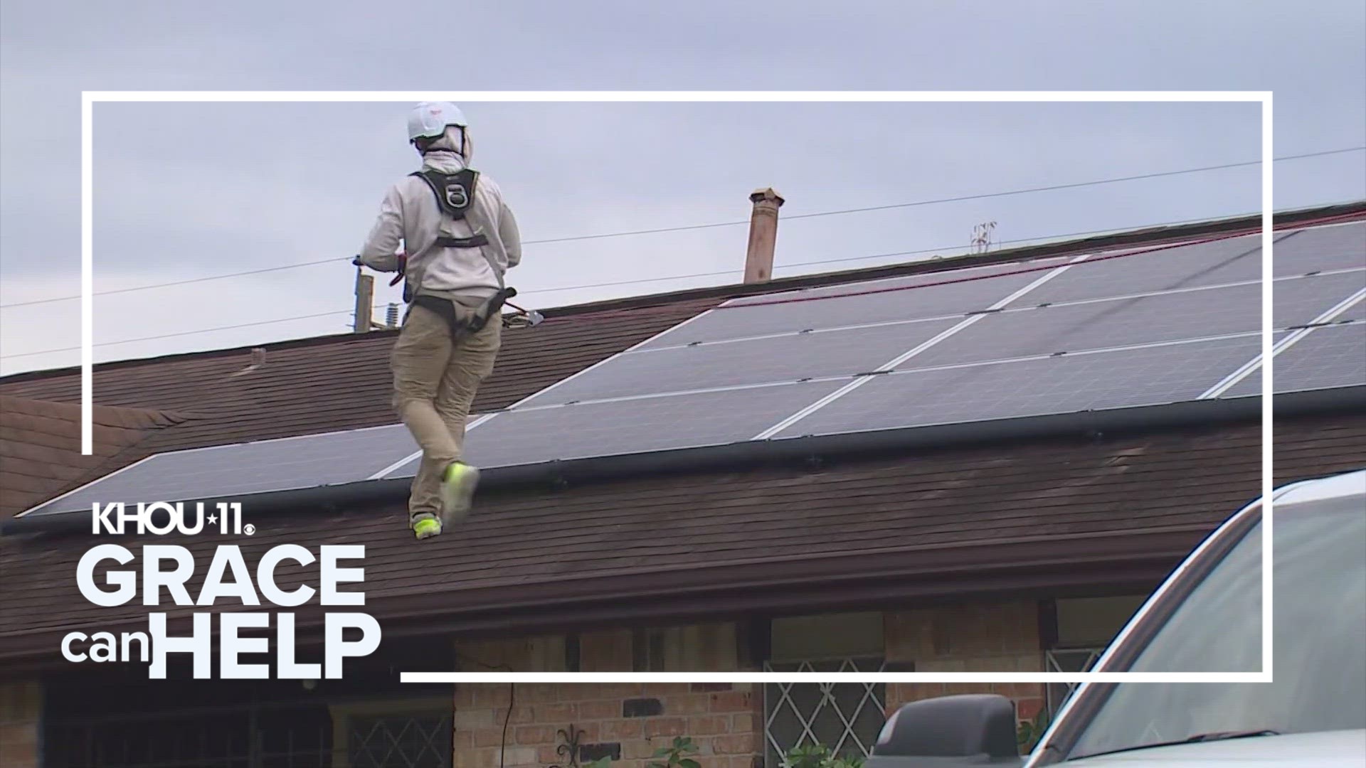 Betty Blaylock called KHOU 11 for help after trying for more than a year to get the solar panels on the roof of her south Houston home removed.