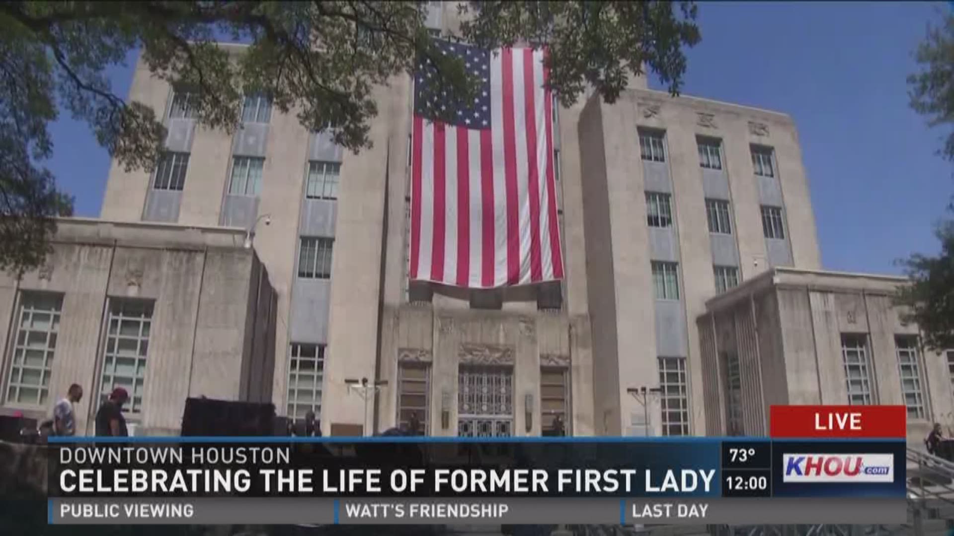 The City of Houston is hosting a celebration of life for former First Lady Barbara Bush Thursday evening.The public is encouraged to wear pearls and the color blue.