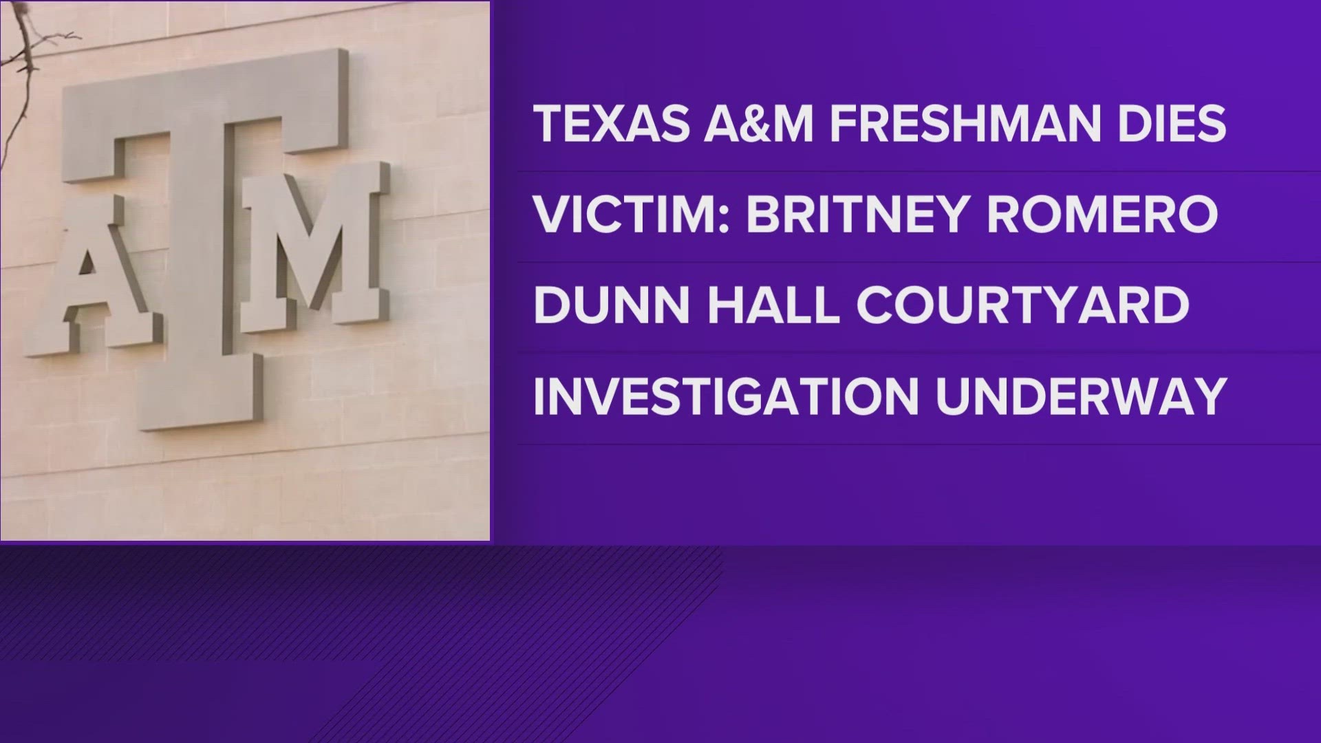 Texas A&M freshman found dead on campus