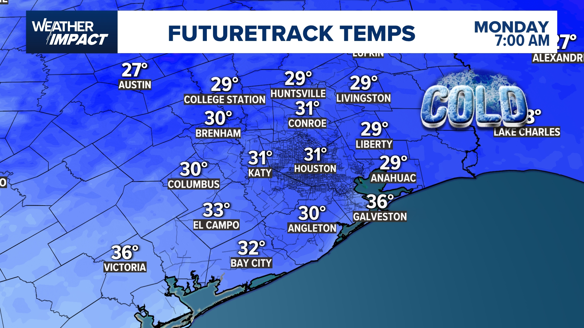 Freeze Warning in effect for portions of southeast Texas until 9 a.m ...